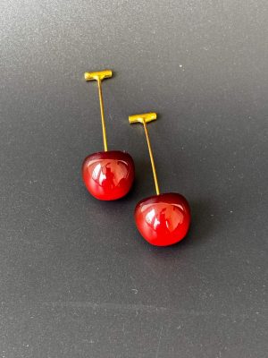 Korean Trendy Party Ware Cherry Earrings