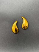 Gold Teardrop Stud Earrings