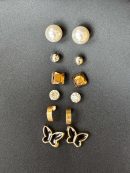 6 Pairs Fashion Stud Earrings Set
