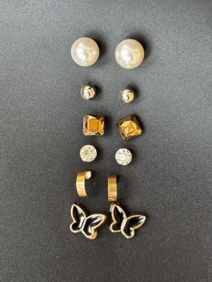 6 Pairs Fashion Stud Earrings Set