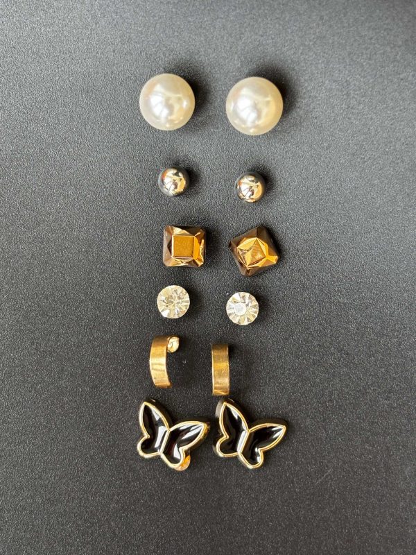 6 Pairs Fashion Stud Earrings Set