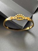 Evil Eye Gold Plated Bangle