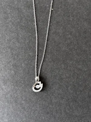 Silver Swan Pendent With Chain