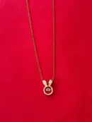 American Diamond Cute Rabbit Necklace