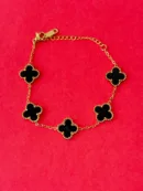 Black Clover Chain Bracelet