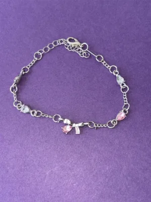 Silver Butterfly Chain Bracelt